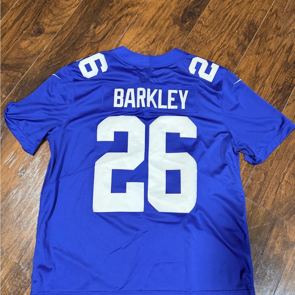 NFL Giants Royal Blue Jersey with White Number 26 Saquon Barkley SZ XL - Picture 3 of 3